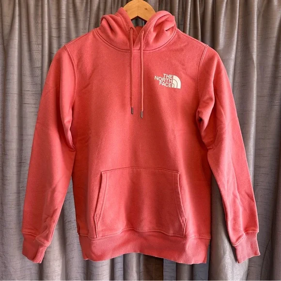 THE NORTH FACE Box NSE Never Stop Exploring Rose Salmon Pink Hoodie XS - Picture 6 of 12
